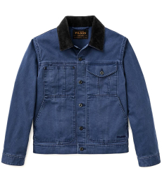 Filson Rustic Canvas Short Cruiser Jacket Indigo front
