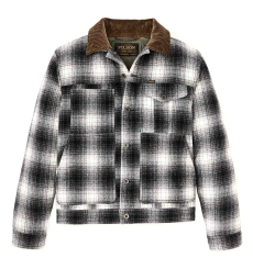 Filson Spokane Insulated Short Cruiser Jacket Charcoal Ombre front