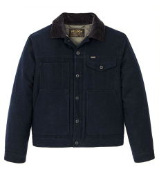 Filson Spokane Insulated Short Cruiser Jacket Charcoal Ombre front