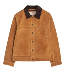 Filson Suede Short Cruiser Saddle Brown front