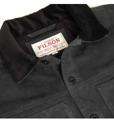 Filson Suede Short Cruiser Saddle Smoke front
