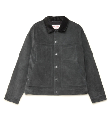 Filson Suede Short Cruiser Saddle Smoke front