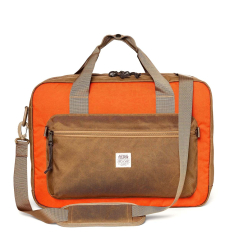 Filson Surveyor Pullman Pack Dark Tan/Flame front