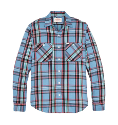 Filson The Rangeland Flannel Shirt Light Blue/Red Plaid front
