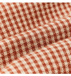 Filson The Rangeland Flannel Shirt Salmon/Oat Houndstooth front