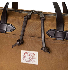 Filson Tin Cloth Compact Briefcase Dark Tan front