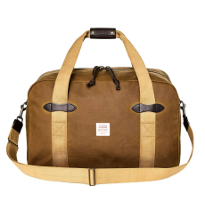 Filson Tin Cloth Medium Duffle Bag Dark Tan front