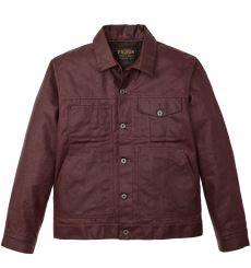 Filson Tin Cloth Short Lined Cruiser Jacket Fired Brick front