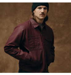 Filson Tin Cloth Short Lined Cruiser Jacket Fired Brick front