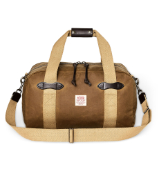 Filson Tin Cloth Small Duffle Bag Dark Tan front