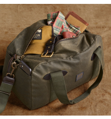Filson Tin Cloth Small Duffle Bag Otter Green front