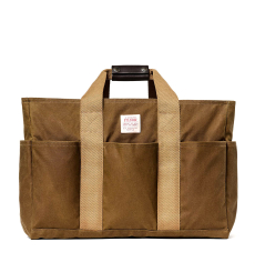 Filson Tin Cloth Supply Tote Dark Tan front