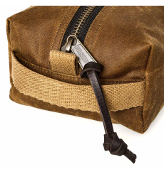 Filson Tin Cloth Travel Kit Dark Tan front