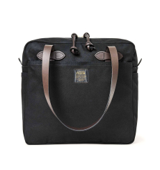 Filson Tote Bag With Zipper Black front