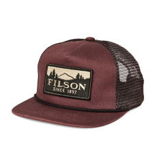 Filson Trucker Mesh Cap Redwood/Scenic front
