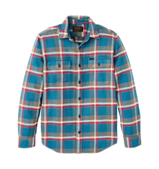 Filson Vintage Flannel Work Shirt Blue/Gray/Multi Plaid front