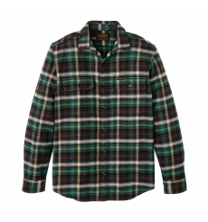 Filson Vintage Flannel Work Shirt Brown/Cream/Multi Plaid front