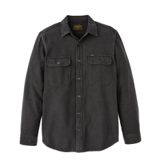 Filson Vintage Flannel Work Shirt Charcoal front