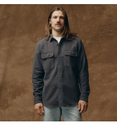 Filson Vintage Flannel Work Shirt Charcoal front