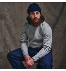 Filson Waffle Knit Thermal Crew Light Heather Gray front