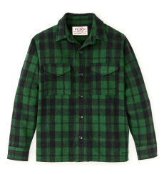 Filson Wool Jac-Shirt Green/Black Plaid front