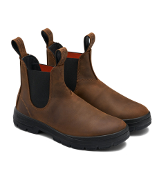 Filson x Blundstone Chelsea Boots Teak Nubuck - Detail
