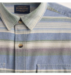 Pendleton Beach Shack Shirt Navy Stripe