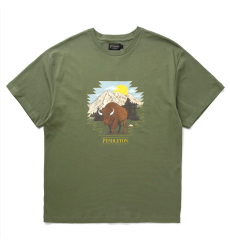 Pendleton Buffalo T-Shirt Olive front