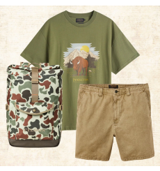Pendleton Buffalo T-Shirt Olive