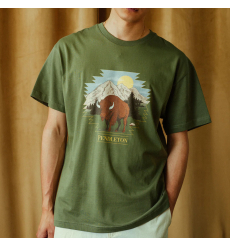 Pendleton Buffalo T-Shirt Olive front