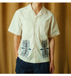 Pendleton Camp Collar Shirt Bone/Fire Legend
