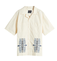 Pendleton Camp Collar Shirt Bone/Fire Legend