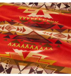Pendleton Jacquard Unnapped Blanket Robe Highland Peak Red