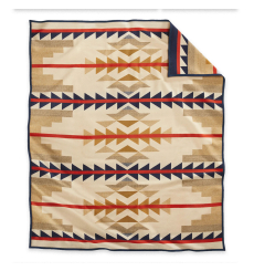 Pendleton Jacquard Unnapped Robe Medicine Bow front Size: 163x203 cm