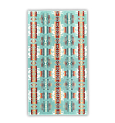 Pendleton Oversized Jacquard Spa Towel Chief Joseph Aqua