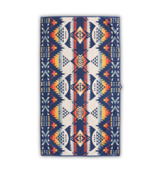 Pendleton Oversized Jacquard Spa Towel Nehalem Navy