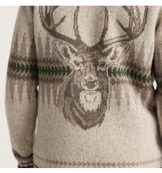 Pendleton Sawtooth Buck Zip Cardigan Oatmeal
