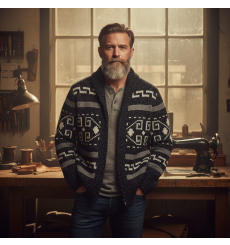 Pendleton The Original Westerley Cardigan Black/Donegal