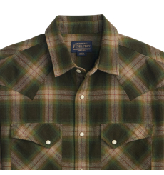 Pendleton Wyatt Shirt Olive Multi Plaid