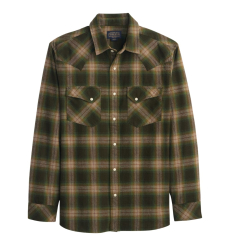 Pendleton Wyatt Shirt Olive Multi Plaid