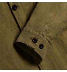 Portuguese Flannel Labura Linen Jacket Olive