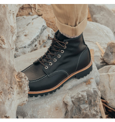 Red Wing 2949 Roughneck Moc Toe Boot Black Oil Slick