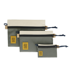 Topo Designs Accessory Bags 3 Pack Bone White/Beetle