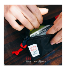 Topo Designs Accessory Bags Black Set of 3