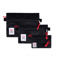 Topo Designs Accessory Bags Black Set of 3