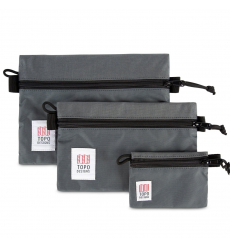 Topo Designs Accessory Bags Charcoal Set of 3
