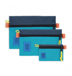 Topo Designs Accessory Bags Tile Blue/Pond Blue Set of 3 