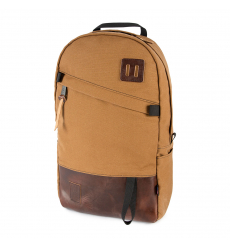 Topo Designs Daypack Heritage Dark Khaki Canvas/Dark Brown Leather