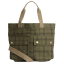 Barbour Transport Carry All Tote Bag Dusky Green Tartan - Front