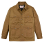 Filson Lined Tin Cloth Cruiser Jacket Dark Tan front